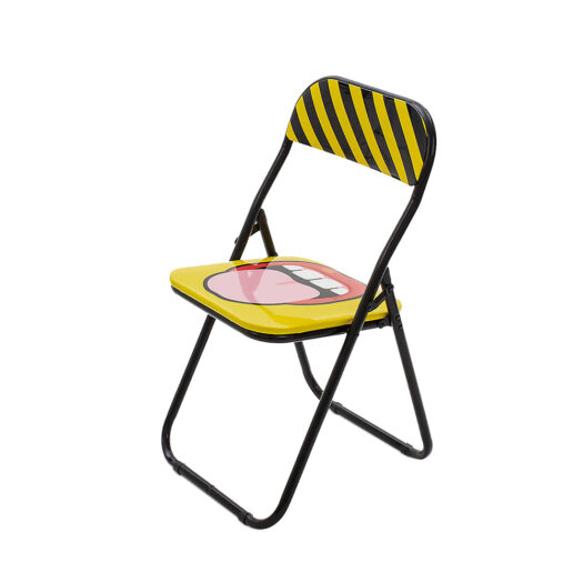 Blow metal and PVC folding chair 46cm