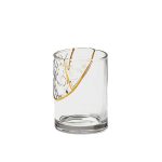 Kintsugi glass and gold tumbler
