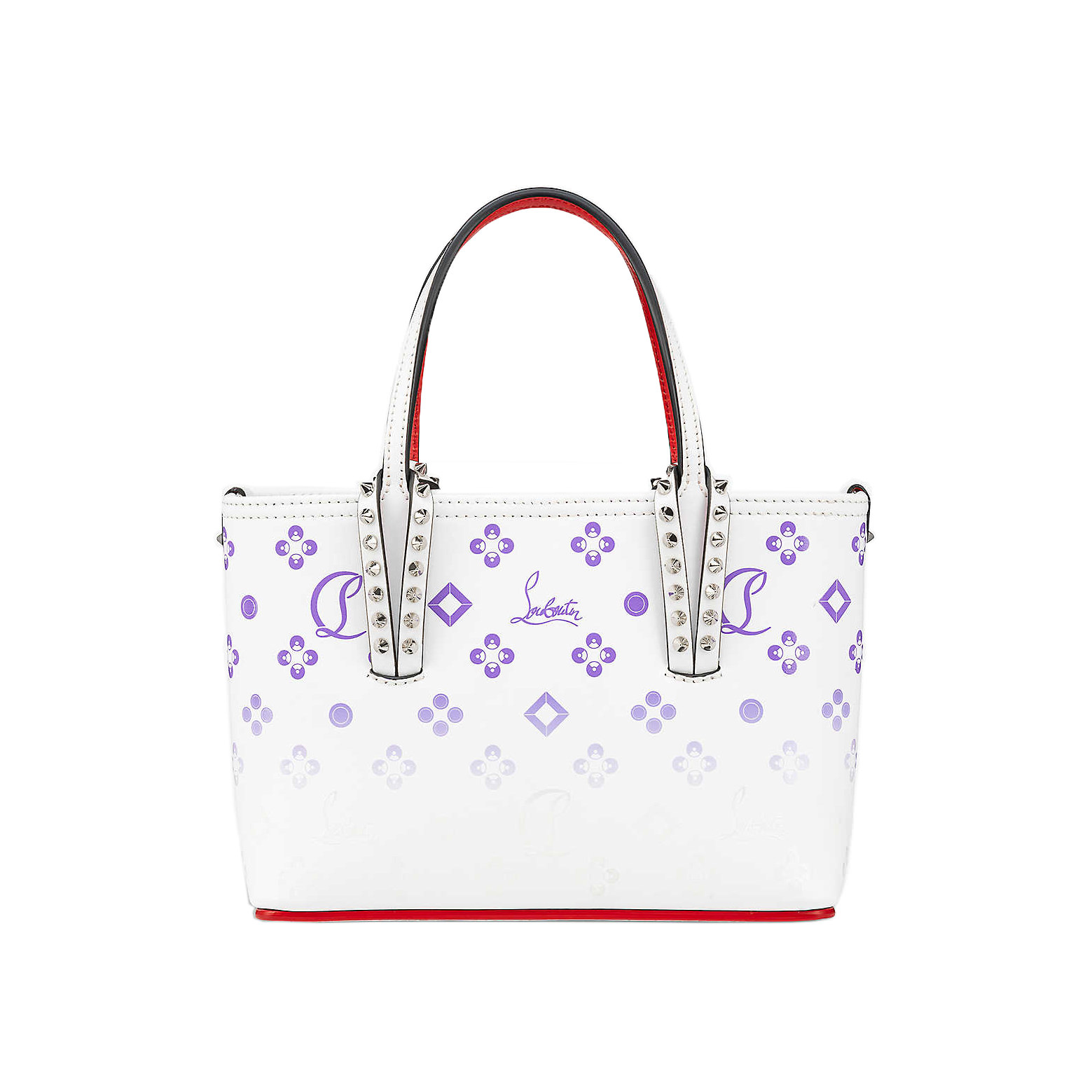 Christian Louboutin Cabachic Small Spike Leather Top-Handle Bag in 2023
