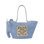 Loewe x Paula’s Ibiza Elephant woven shoulder basket bag