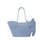 Loewe x Paula’s Ibiza Elephant woven shoulder basket bag