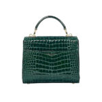 Mayfair medium croc-embossed leather top-handle bag