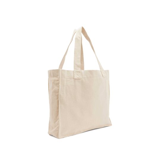 Logo-print boxy recycled-cotton tote bag