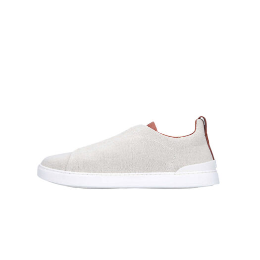 Triple Stitch canvas low-top trainers