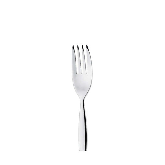 Dressed stainless steel serving fork