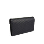 Monogram quilted-leather wallet-on-chain