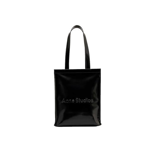 Logo-embossed faux-leather tote bag