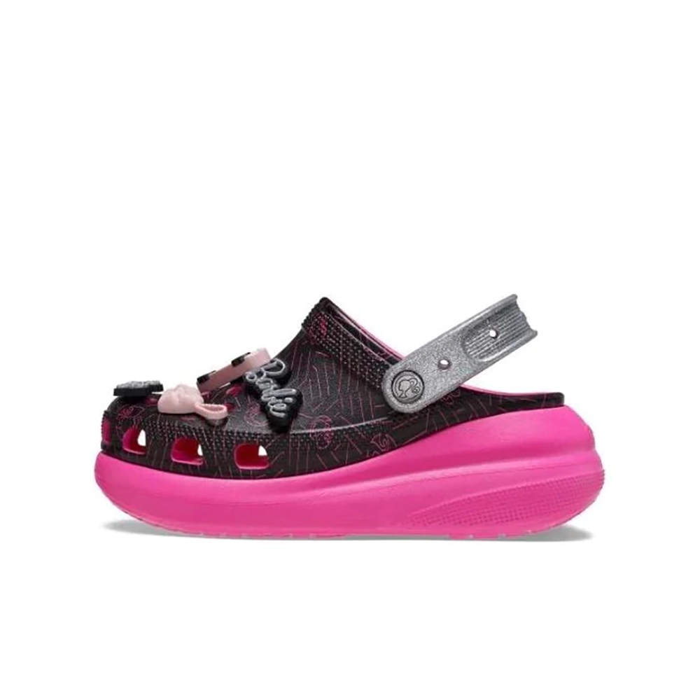 Post malone crocs black and online pink