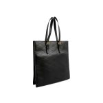 Quilted leather tote bag