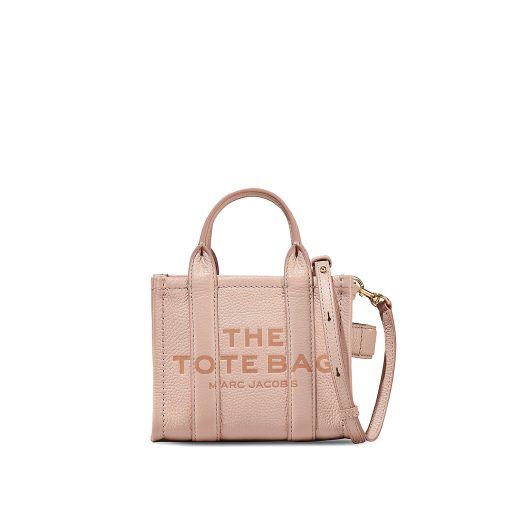 The Tote micro grained-leather tote bag