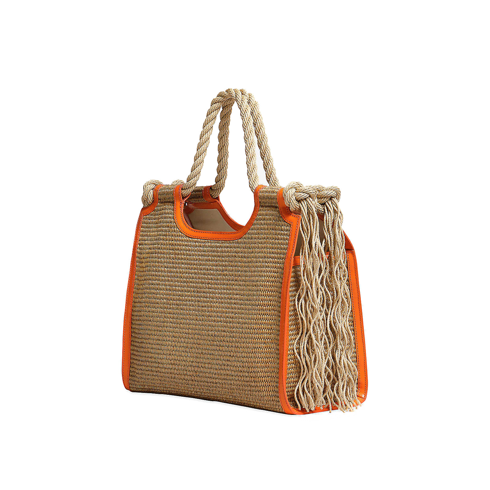 Marni x No Vacancy Inn Marcel cotton-blend raffia tote bagMarni x No ...