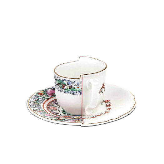 Tamara Hybrid porcelain coffee cup and saucer