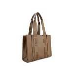 Woody medium leather tote bag