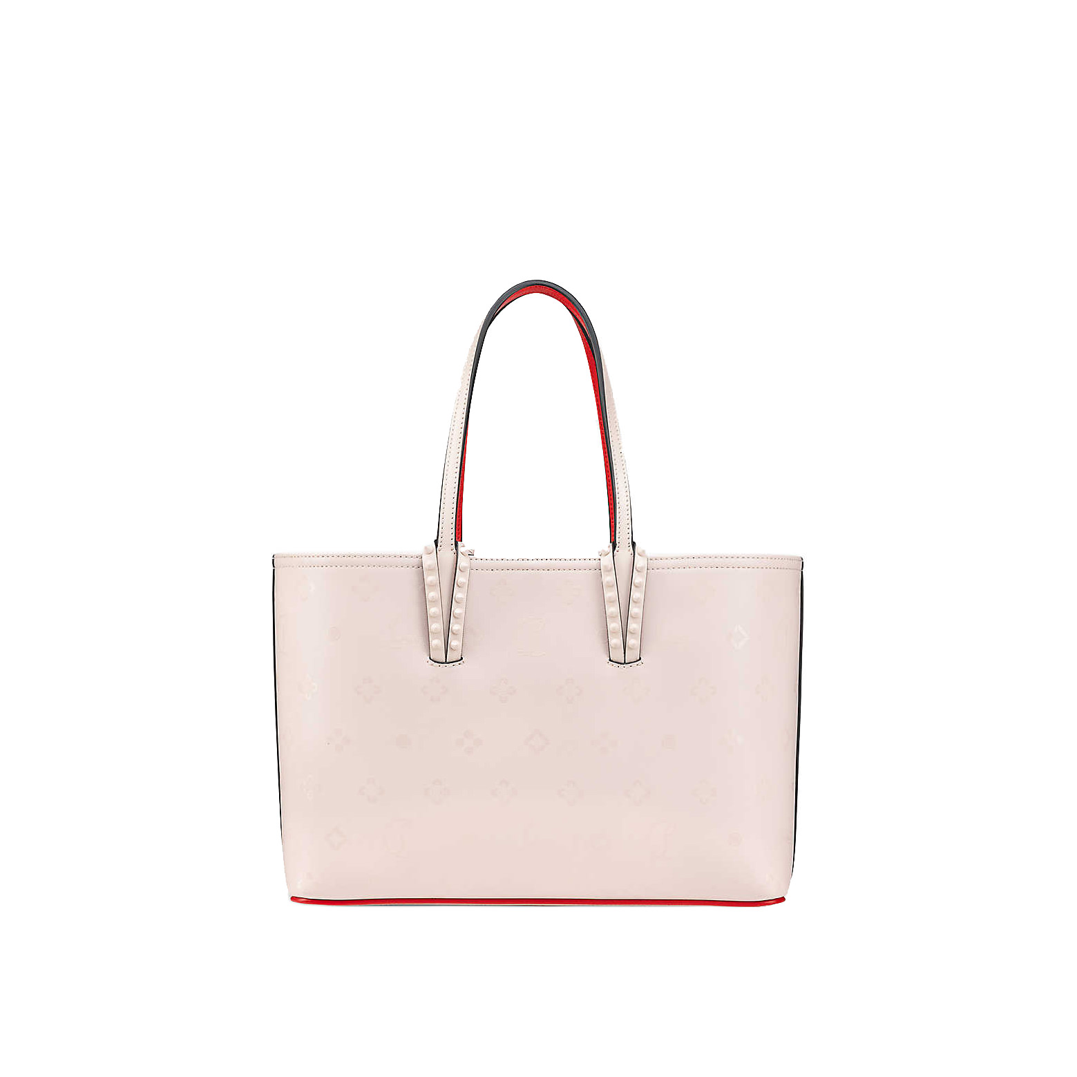 Christian Louboutin Cabata Small Tote In Rose-pink Leather