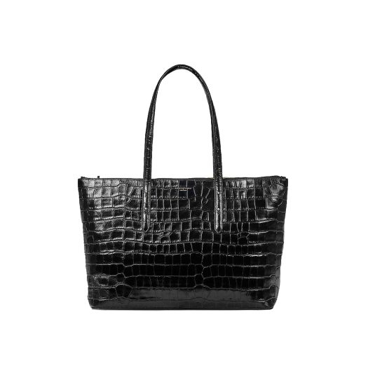 Regent croc-embossed leather tote bag
