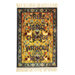There Is No Change Without Risks woven rug 120cm x 80cm