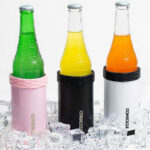 Logo-print stainless-steel can cooler 354ml