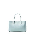 London logo-print grained-leather tote bag
