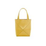 Puzzle Fold mini leather tote bag