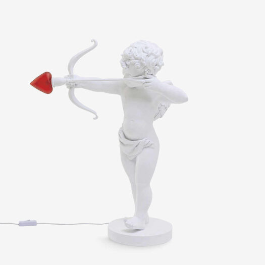 Cupid resin lamp 63cm