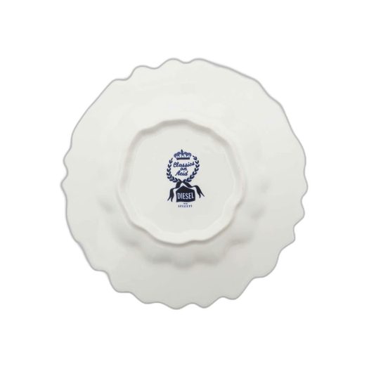Seletti x Diesel Living Classics on Acid Willow Wave porcelain dessert plate 21cm