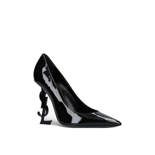 Opyum logo heel patent leather courts