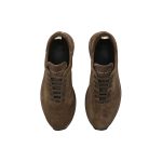 Race 17 covered-sole logo-embossed suede trainers