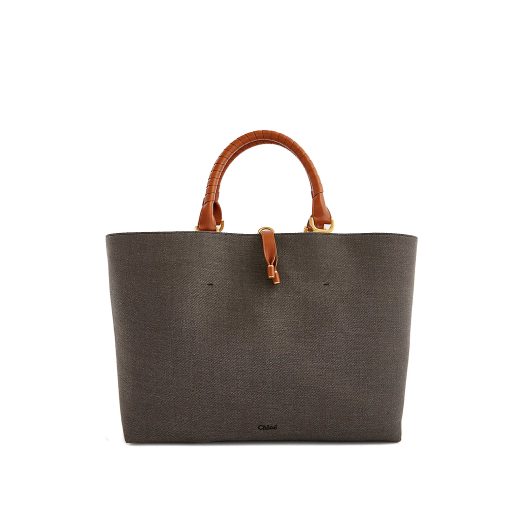 Marcie medium linen tote bag