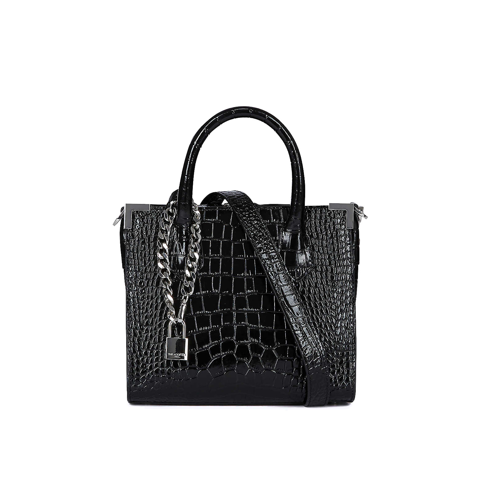 Ming croc-embossed leather tote bagMing croc-embossed leather tote bag ...