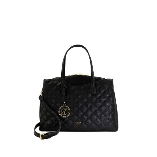 Dignify quilted faux-leather tote bag