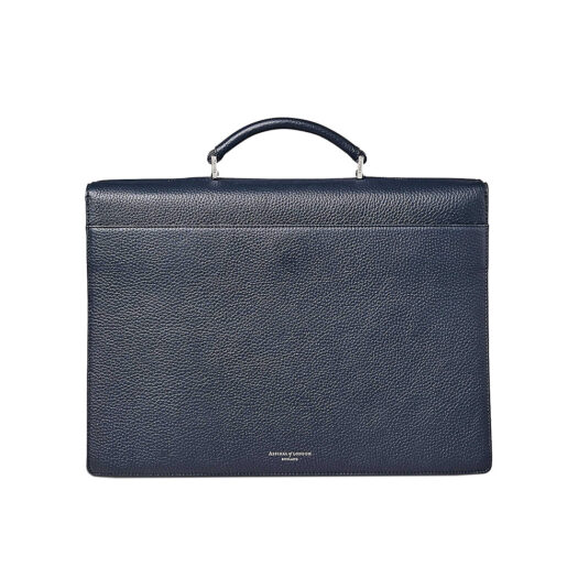 City grained-leather messenger bag