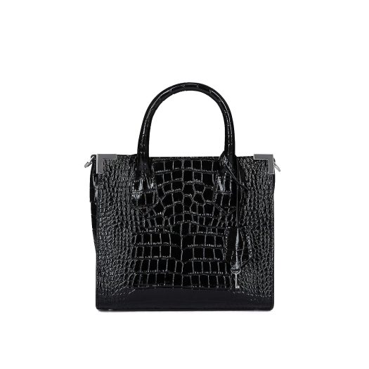 Ming croc-embossed leather tote bag