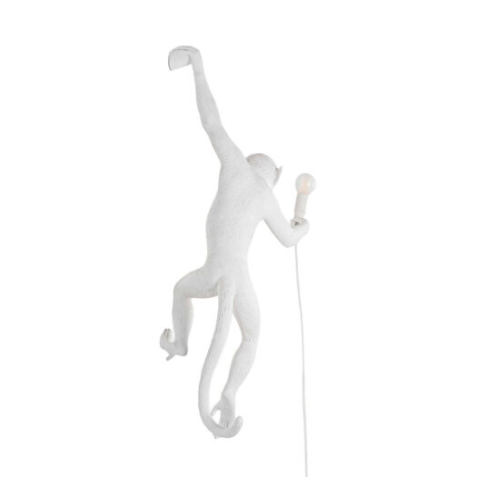 Hanging monkey resin lamp 37cm