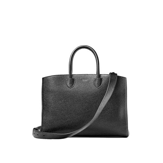 Madison branded leather tote bag
