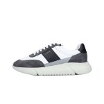 Genesis Vintage woven and leather running trainers