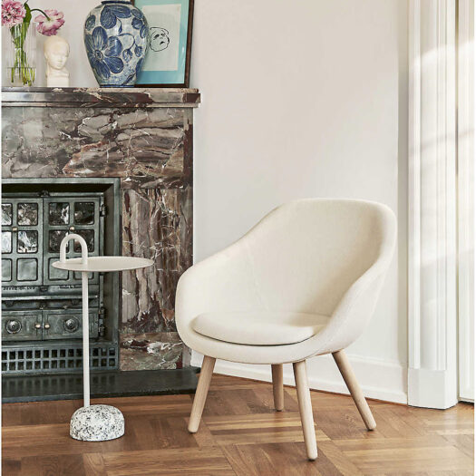 Bowler circular steel side table 70.5cm