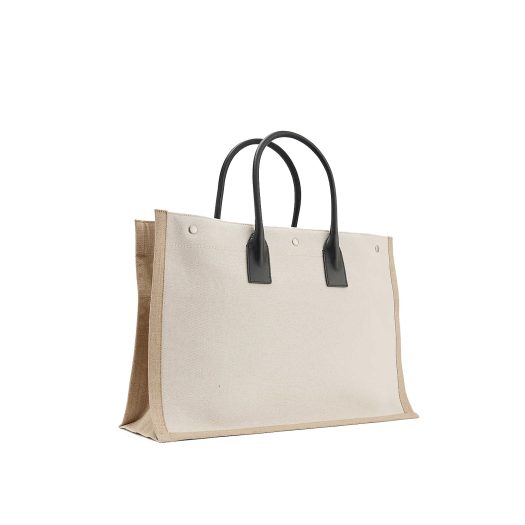 Rive Gauche cotton and linen tote bag