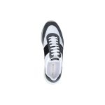 Genesis Vintage woven and leather running trainers