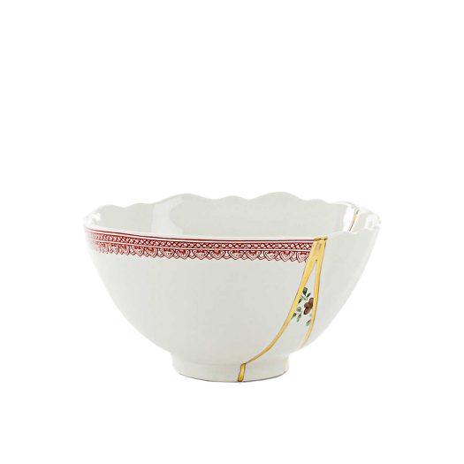 Kintsugi N1 porcelain and 24ct gold bowl 15.2cm