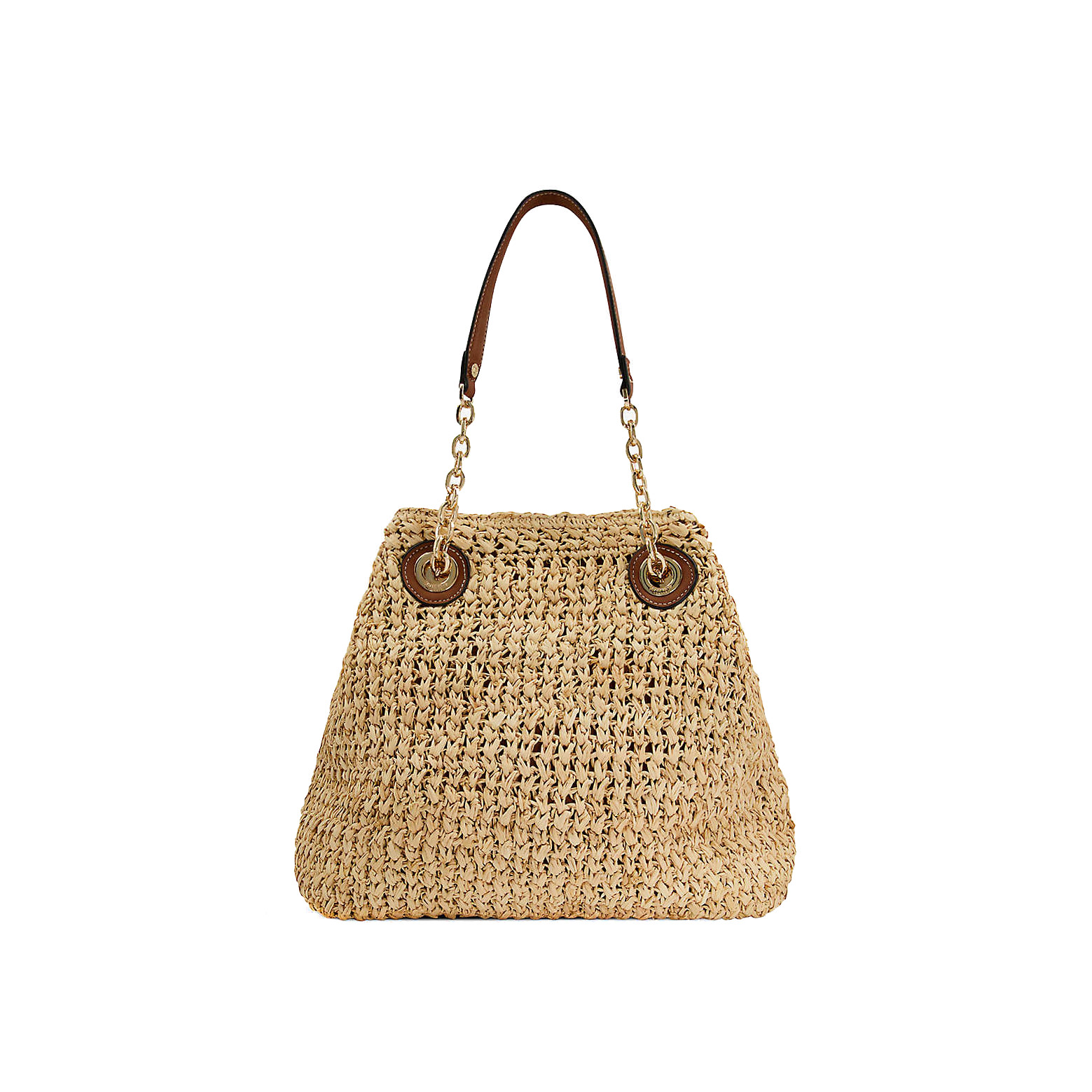 Delta small raffia grab bagDelta small raffia grab bag - OFour