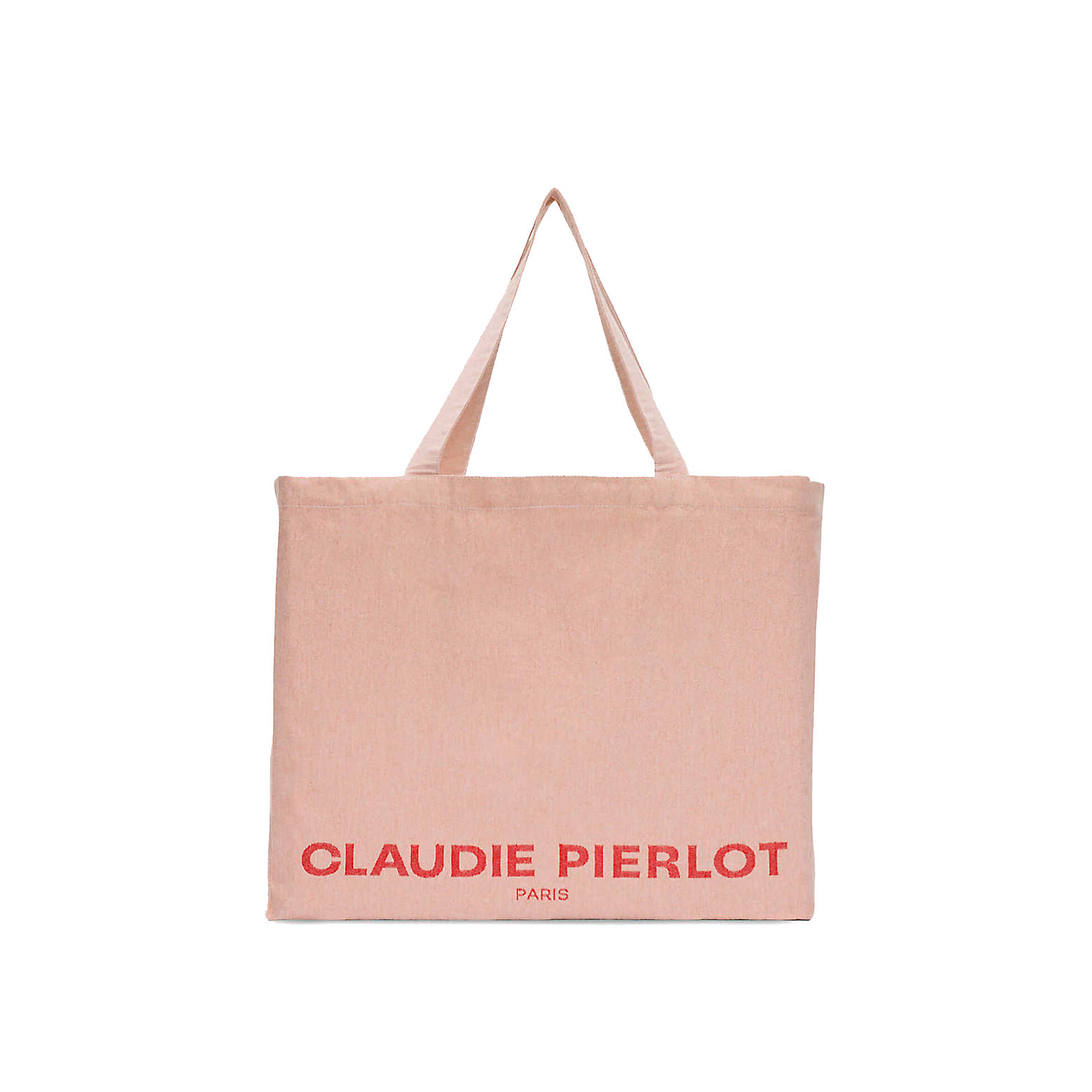 Logo print oversized recycled cotton blend tote bagLogo print