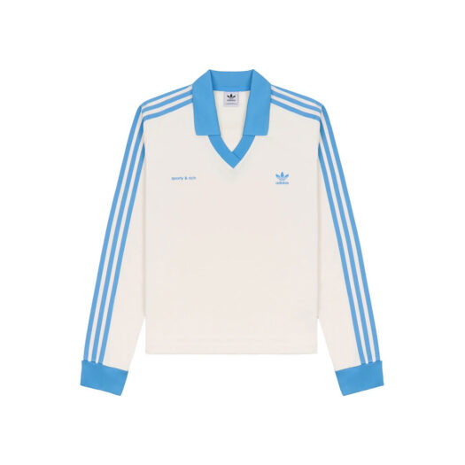 adidas Originals x Sporty & Rich Soccer Jersey Cream/Baby Blue