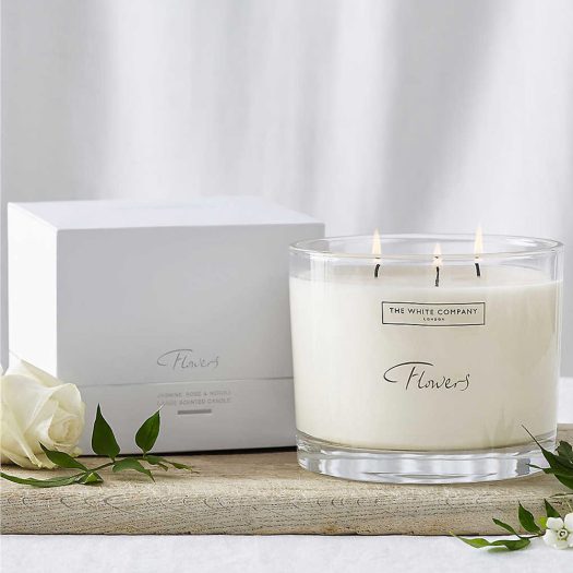 Flowers large candle 770g
