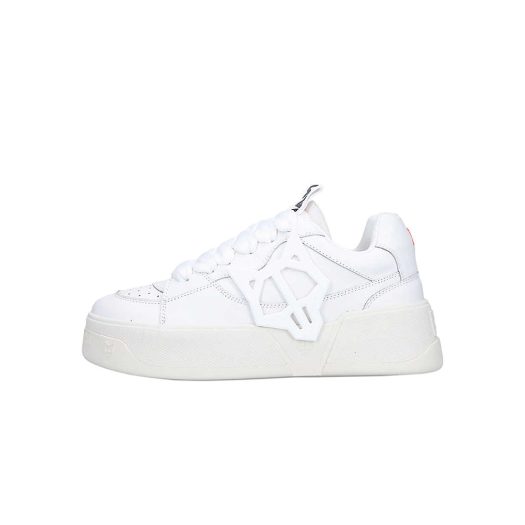 Kosa wolfe-appliqué low-top leather trainers