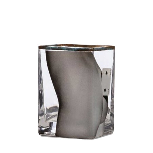 Seletti wears TOILETPAPER Two Of Spades glass vase 14cm