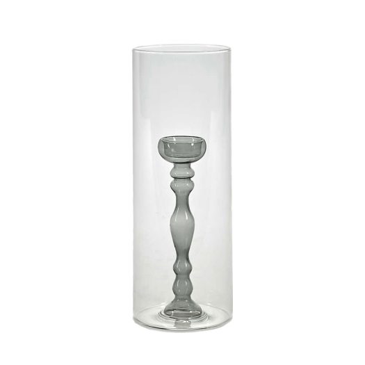 Rene Barba small glass hurricane vase 29cm