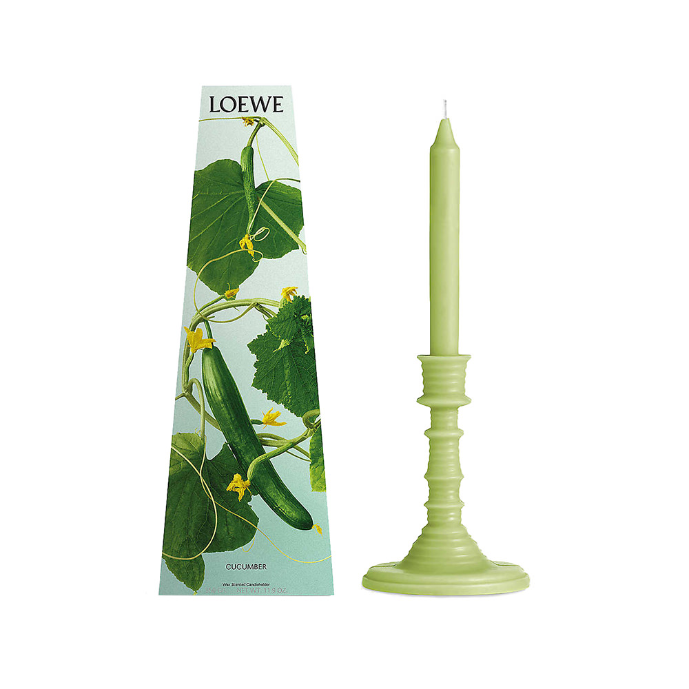 Cucumber scented wax candlestick 330g
