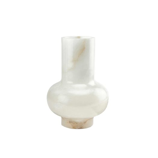 Ava small alabaster vase 11.5cm