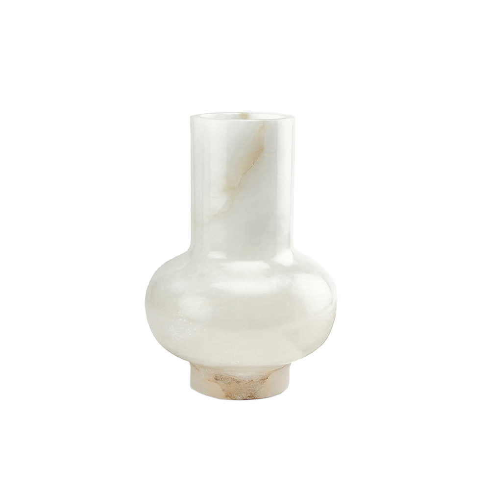 Ava small alabaster vase 11.5cmAva small alabaster vase 11.5cm - OFour