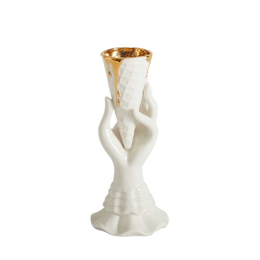 Gilded Muse I-Scream porcelain vase 17.8cm